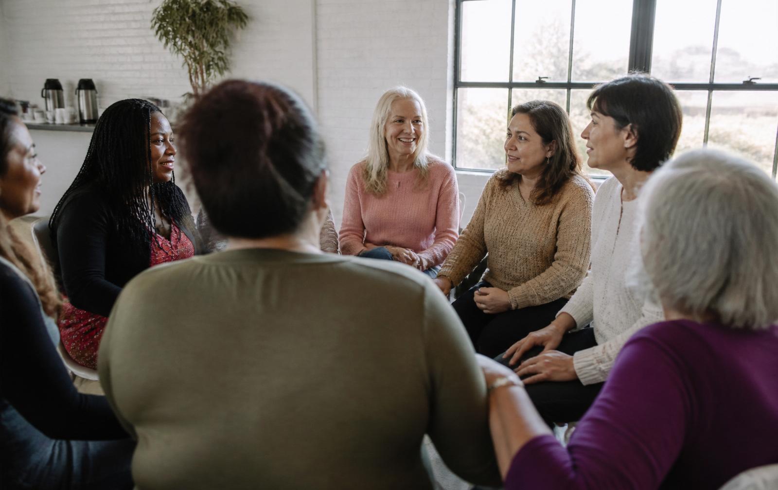 Women standing together